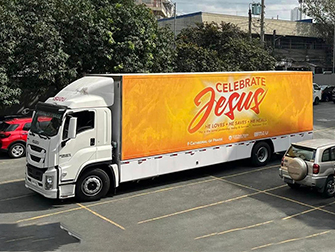 mobile concert stage truck